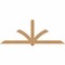 Ekena Millwork Redmond Smooth Timber Gable Bracket, Western Red Cedar, 108"W x 40"H x 1 1/2"D x 5 1/2"F, 9/12 Pitch GBW108X40X0206RED00SWR - alternate 1